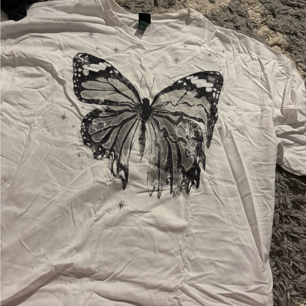 Target Small White Butterfly Tee
